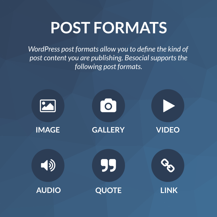 wordpress post formats