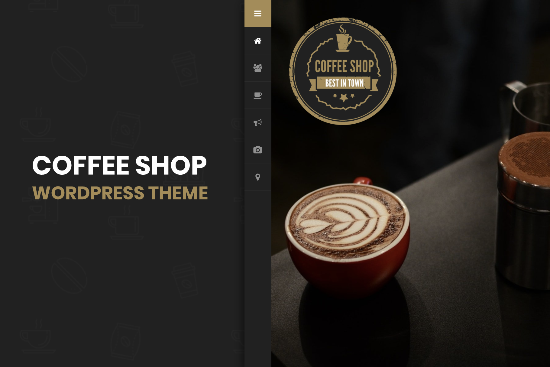 Coffee shop WordPress theme
